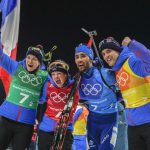 France won the Biathlon Mixed Relay gold