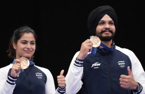 Paris Olympics Day 4: Bhaker shines; Biles leads US to gymnastics gold