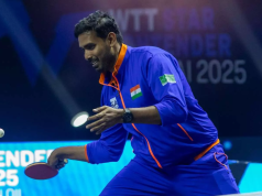 Sharath Kamal begins farewell event with confident win at WTT Star Contender Chennai 2025