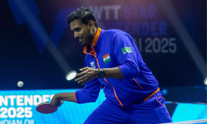 Sharath Kamal begins farewell event with confident win at WTT Star Contender Chennai 2025