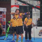 Olympian Archer Mete Gazoz in action on Day 2 of Archery Premier League